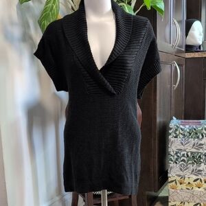 Chic Black Cowl Neck Sweater for Women